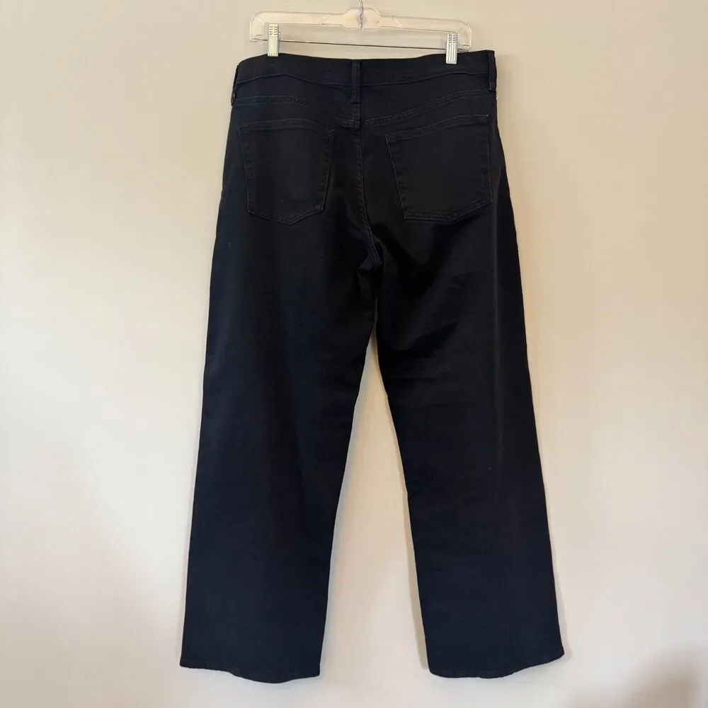 Gap 90s Loose Low Rise Black Wash Jeans Size 10 / 30 Regular